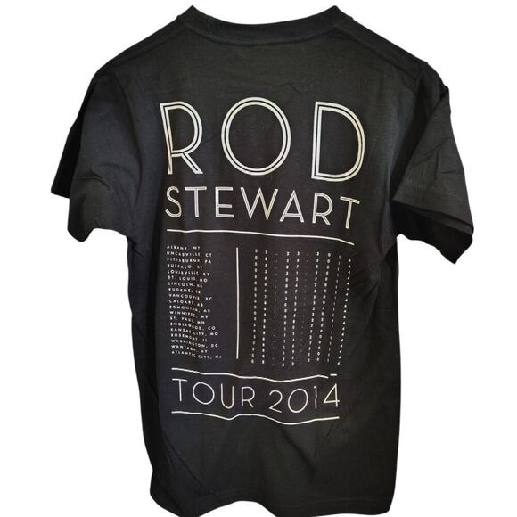 Tultex Rod Stewart 2014 Tour T Shirt Black Unisex Small - Picture 2 of 3